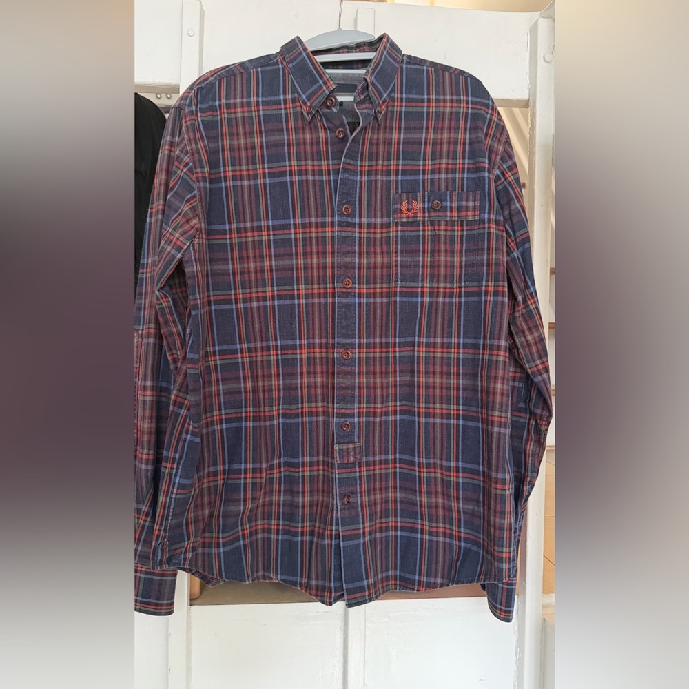 Fred Perry Plaid Button-Up Shirt